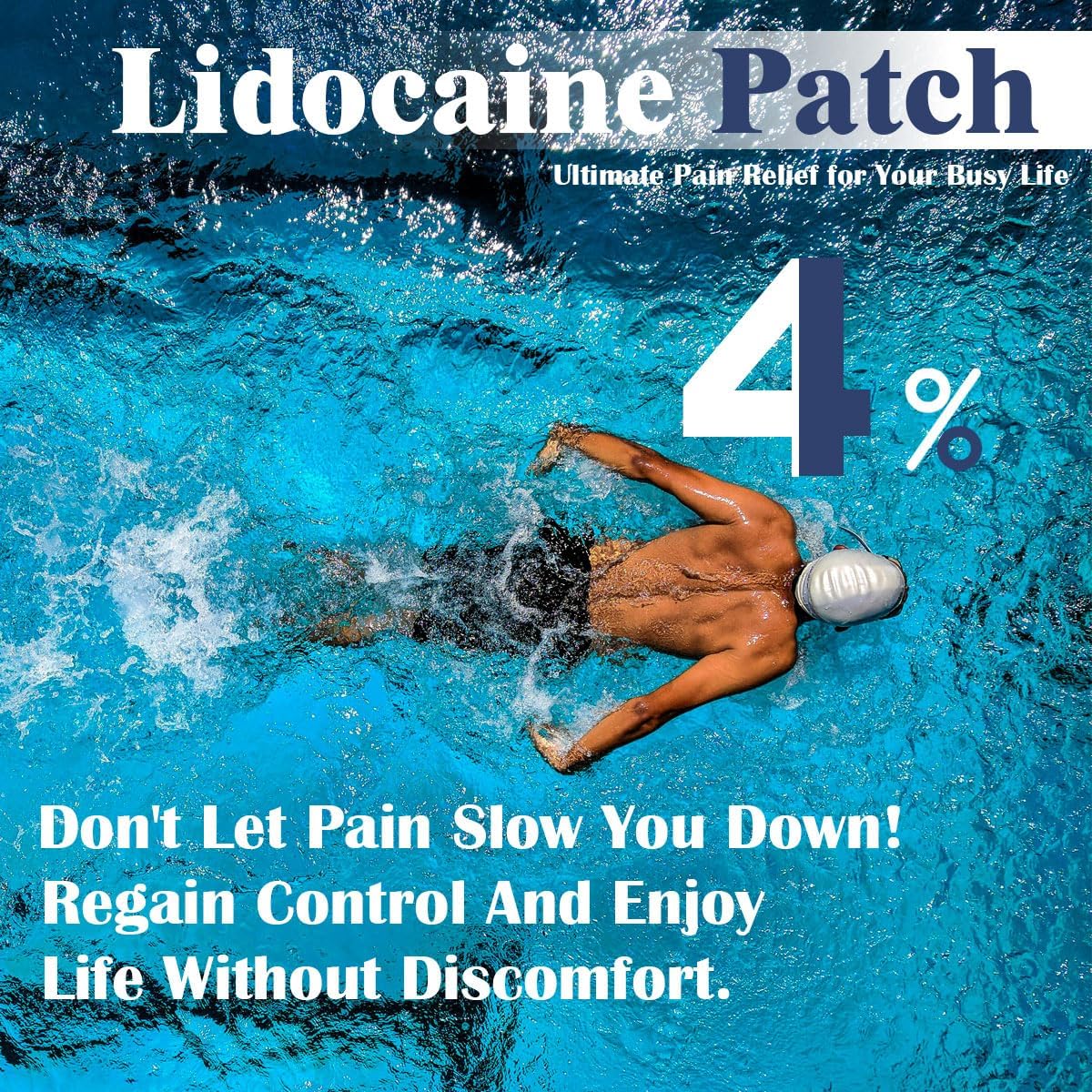 Arthcal 4% Lidocaine Patches(6 Pcs), Maximum Strength Pain Patches