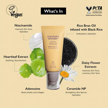 Haruharu Wonder Black Rice Moisture Airyfit Daily Sunscreen SPF50+/PA++++