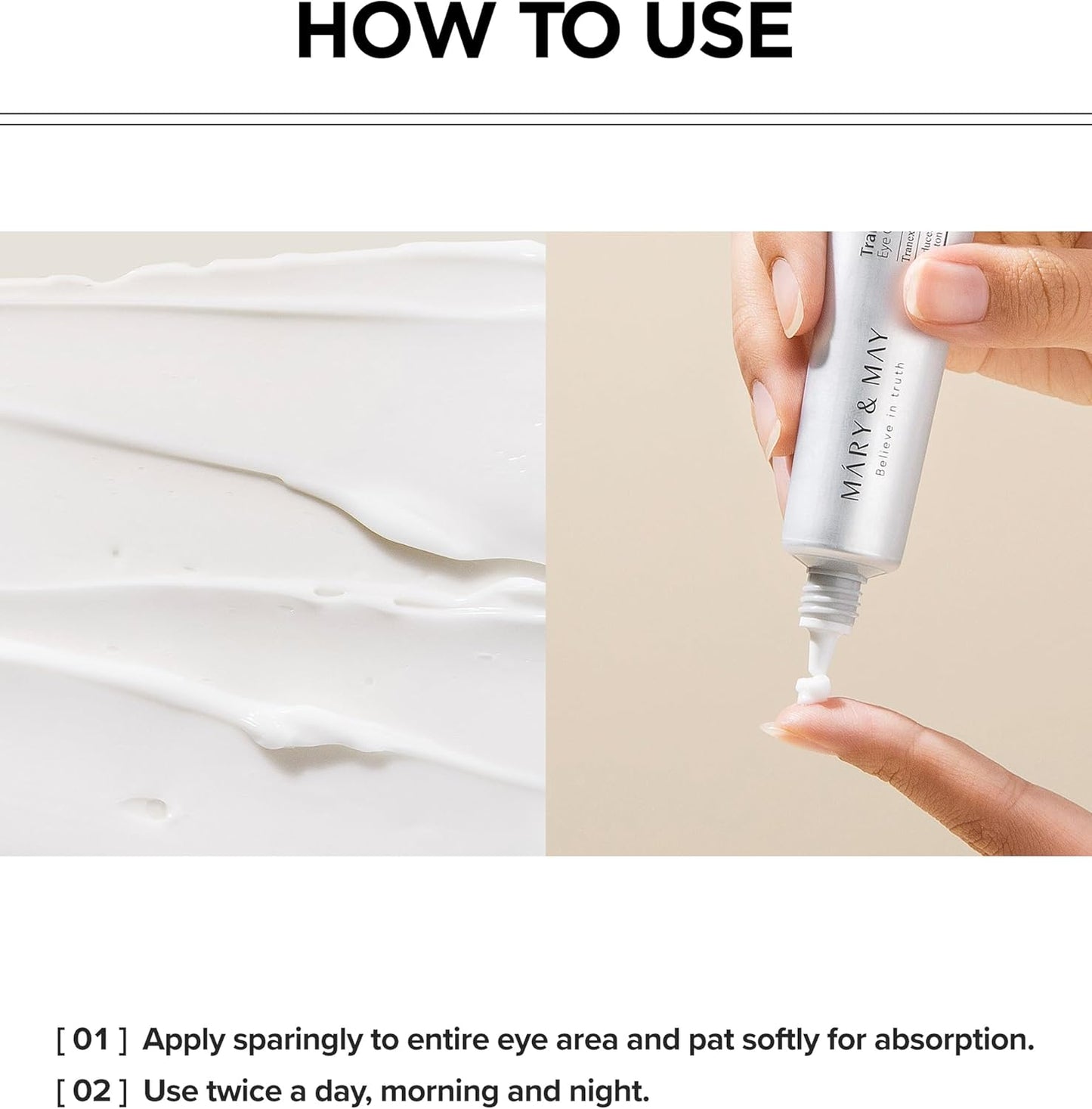 [Mary&May] Tranexamic Acid + Glutathione Eye Cream 30g